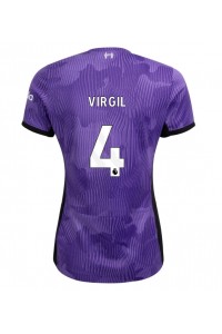 Liverpool Virgil van Dijk #4 Fotballdrakt Tredje Klær Dame 2023-24 Korte ermer